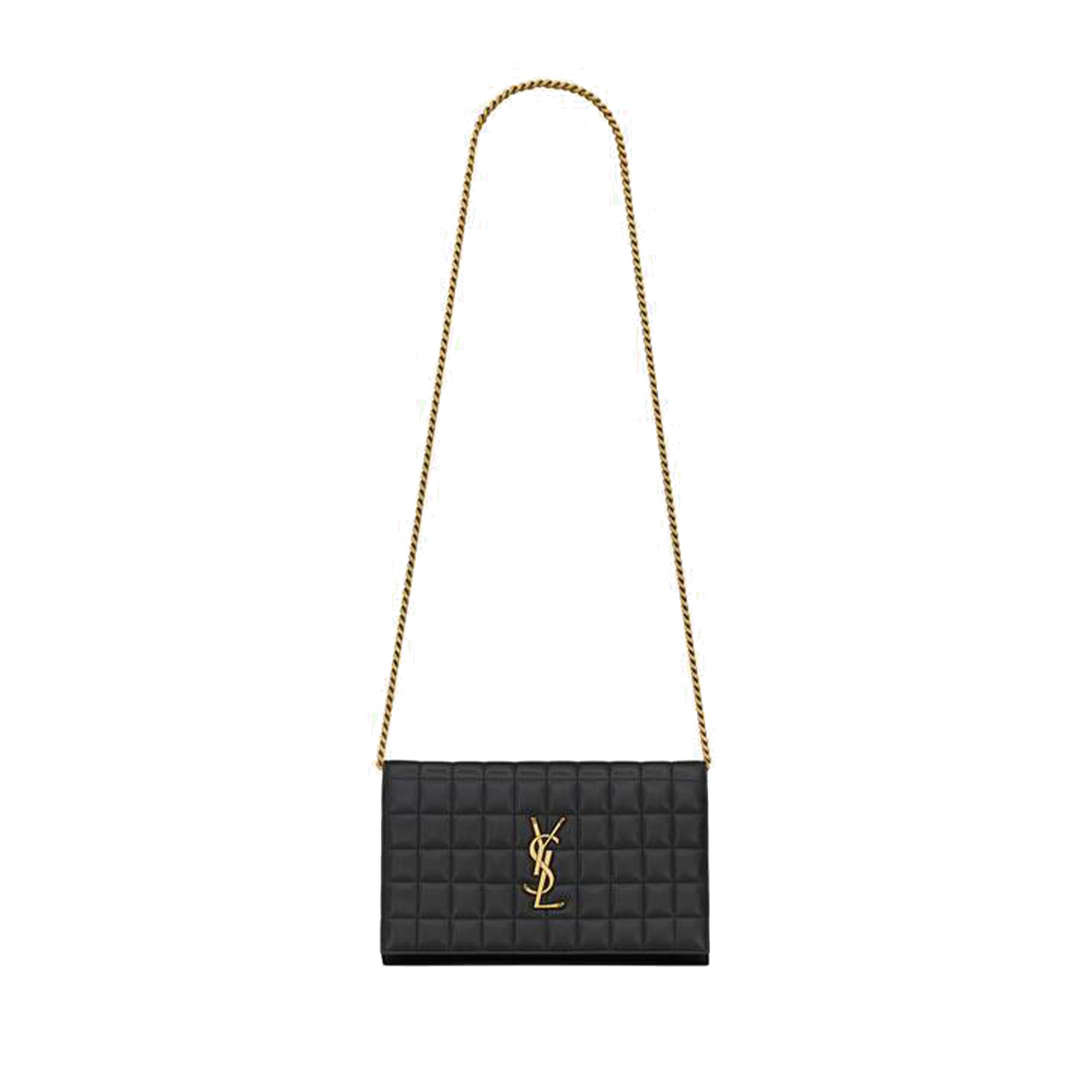 Y*L cassandre matelassÉ carrÉ chain wallet in quilted leather 743346aabvp1000 (23*14*3cm)