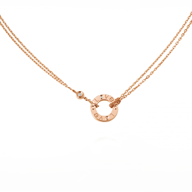 ca*t*er  love necklace, 2 Di*m*nds b7224509