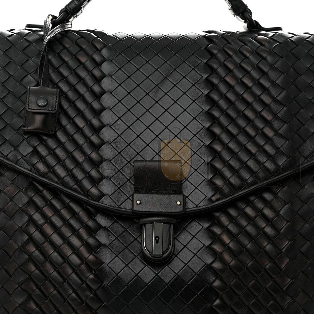 bo*te*ga Ve*ne*ta intrecciato vn briefcase black (38*30*10cm)