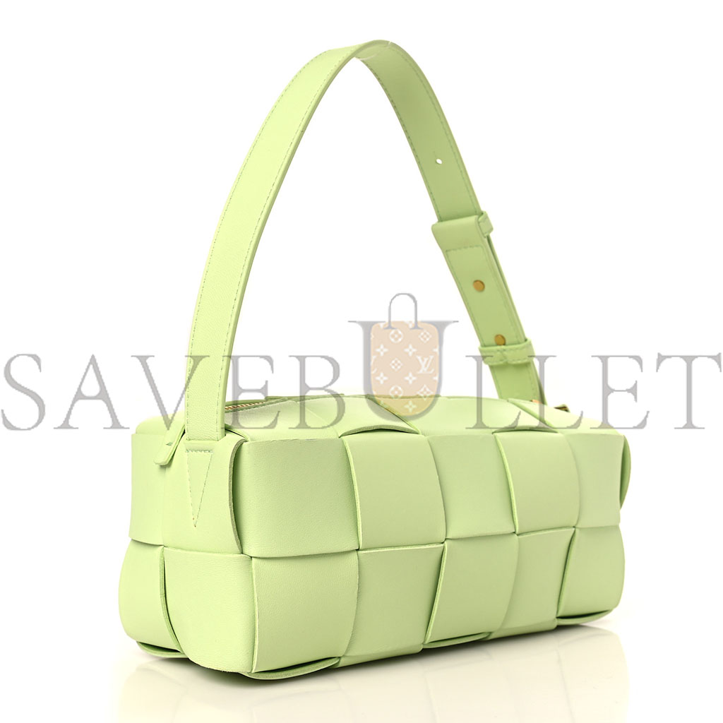 bo*te*ga ve*ne*ta lambskin maxi intrecciato small bR1ck cassette bag fennel (23*10*10cm)
