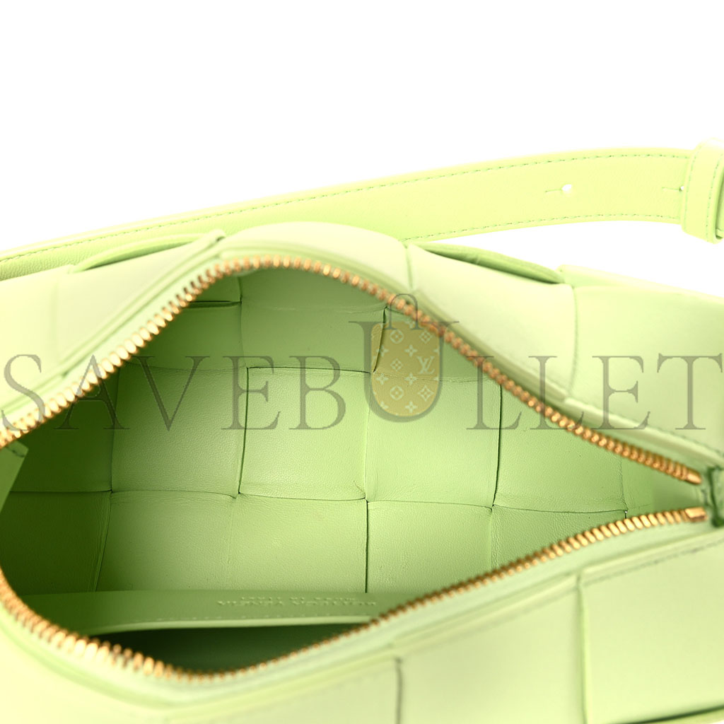 bo*te*ga ve*ne*ta lambskin maxi intrecciato small bR1ck cassette bag fennel (23*10*10cm)