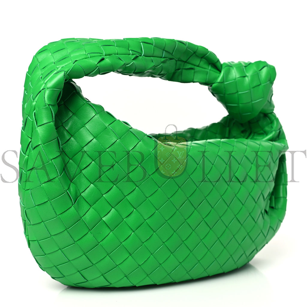 bo*te*ga Ve*ne*ta nappa intrecciato teen jodie hobo parakeet (38*27*8cm)