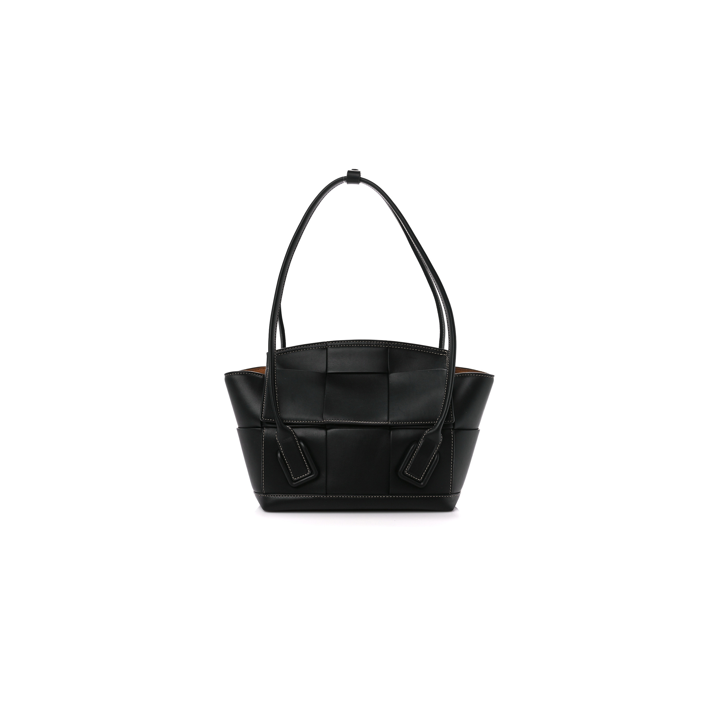 bo*te*ga Ve*ne*ta french calfskin maxi intrecciato arco 33 black (25*22*9cm)