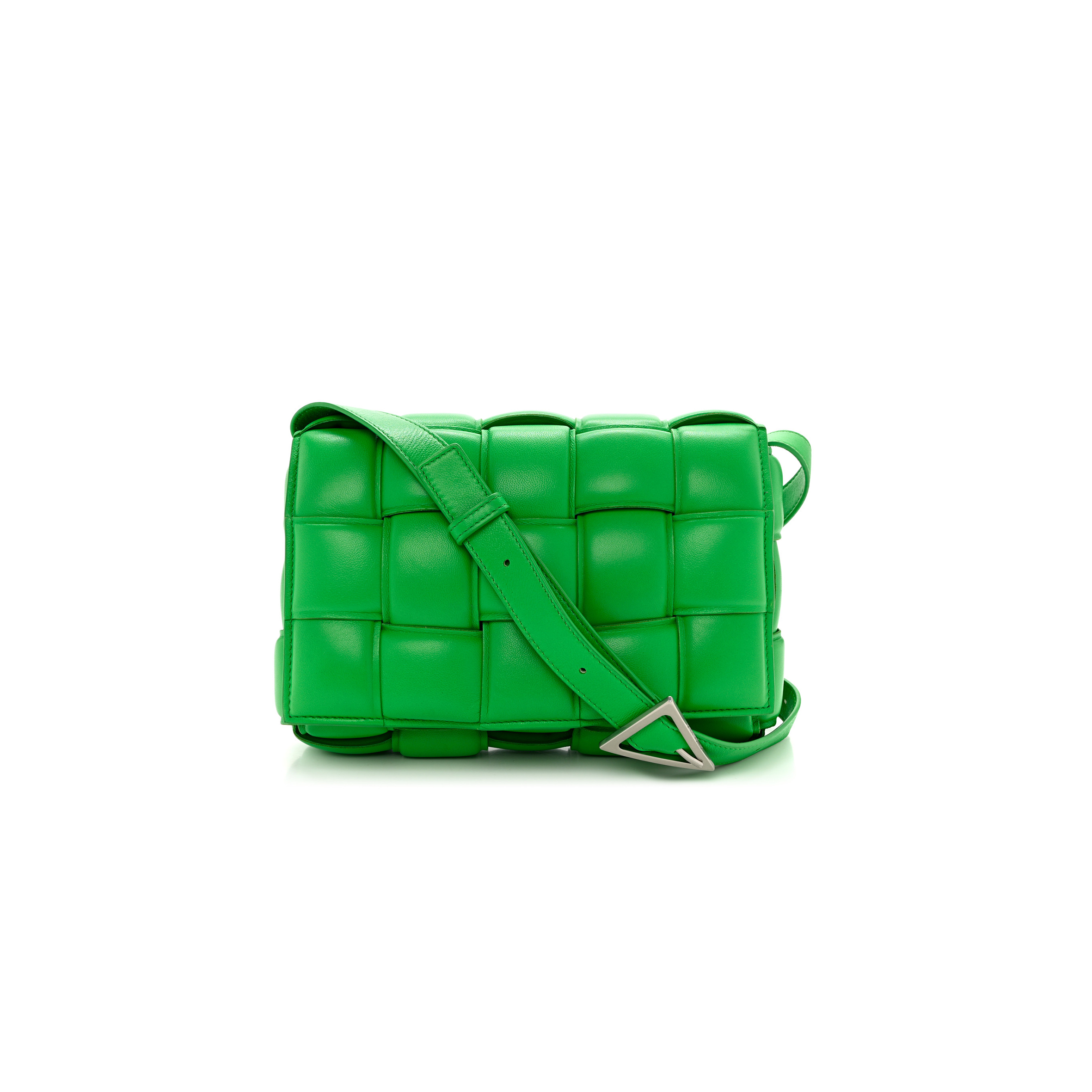 bo*te*ga Ve*ne*ta nappa maxi intreccio padded cassette crossbody bag parakeet (26*18*8cm)