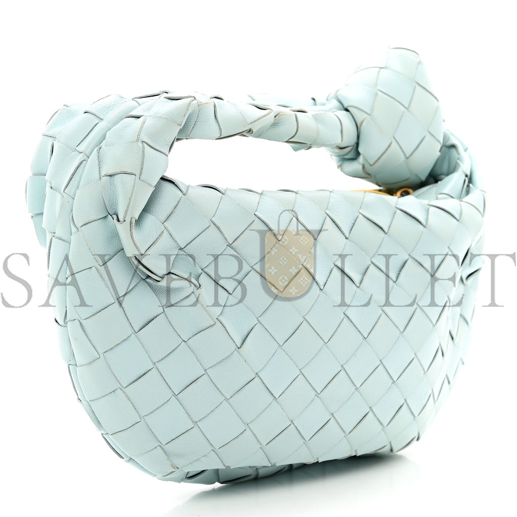 bo*te*ga Ve*ne*ta nappa intrecciato mini jodie teal washed (26*15*6cm)