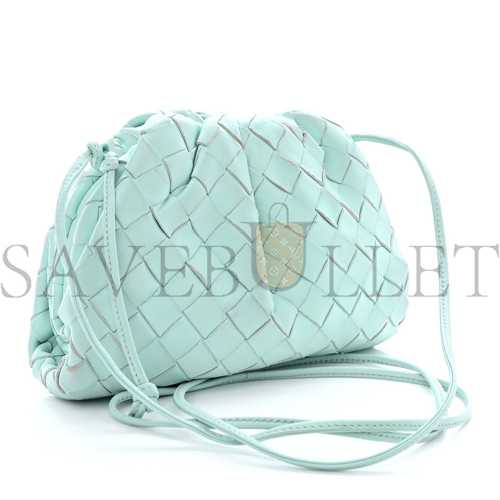 bo*te*ga Ve*ne*ta nappa intrecciato the mini pouch ice (20*13*5cm)