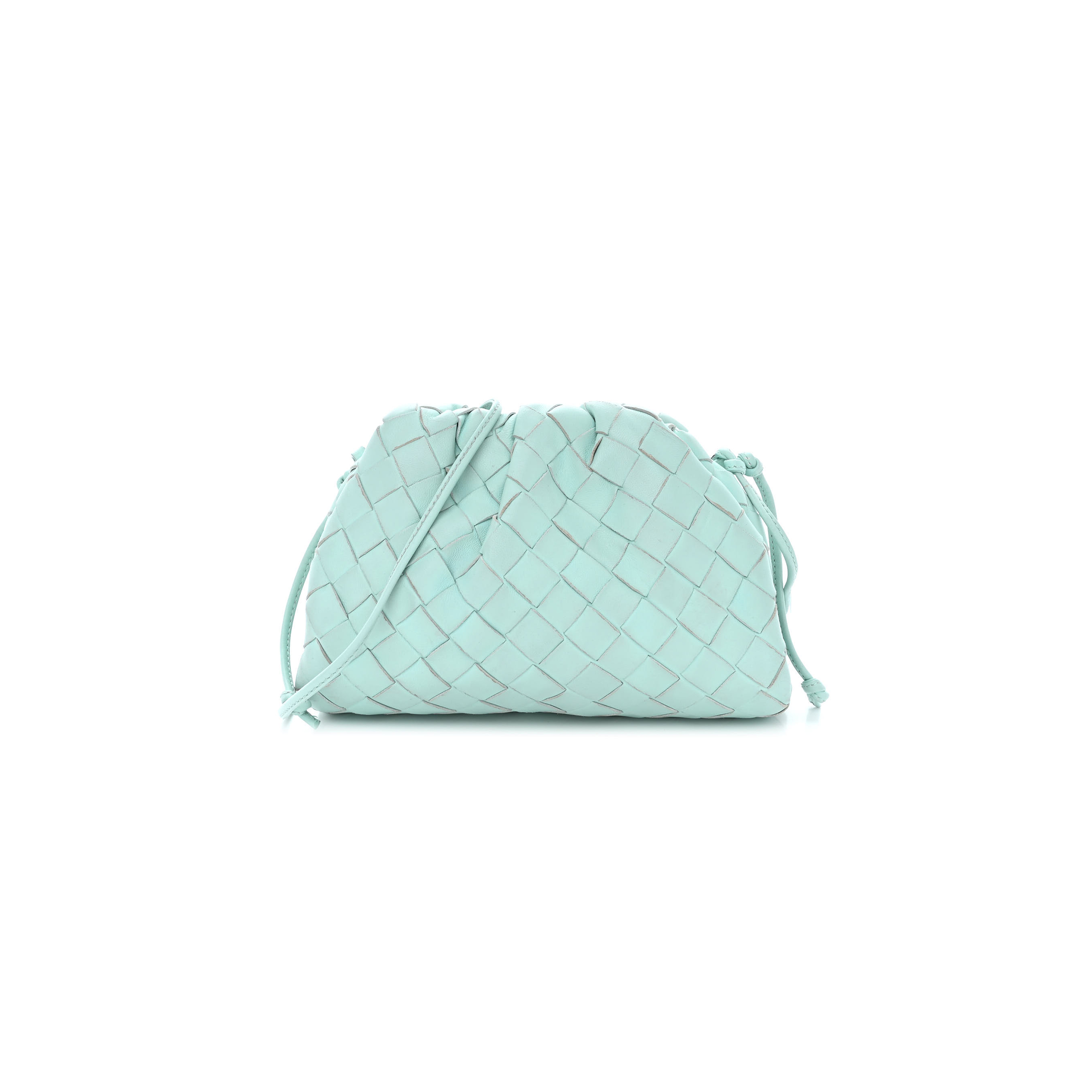 bo*te*ga Ve*ne*ta nappa intrecciato the mini pouch ice (20*13*5cm)