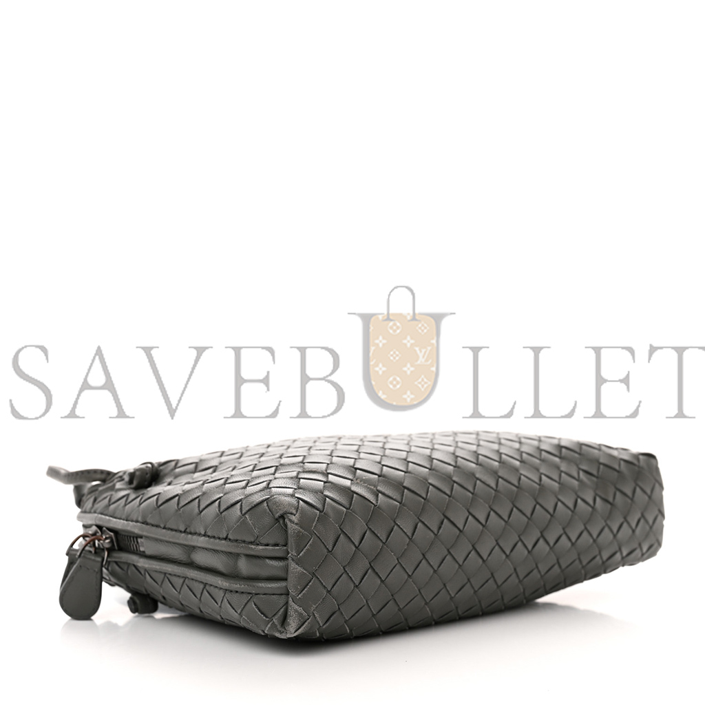 bo*te*ga Ve*ne*ta nappa intrecciato nodini crossbody messenger new light grey (23*19*5cm)