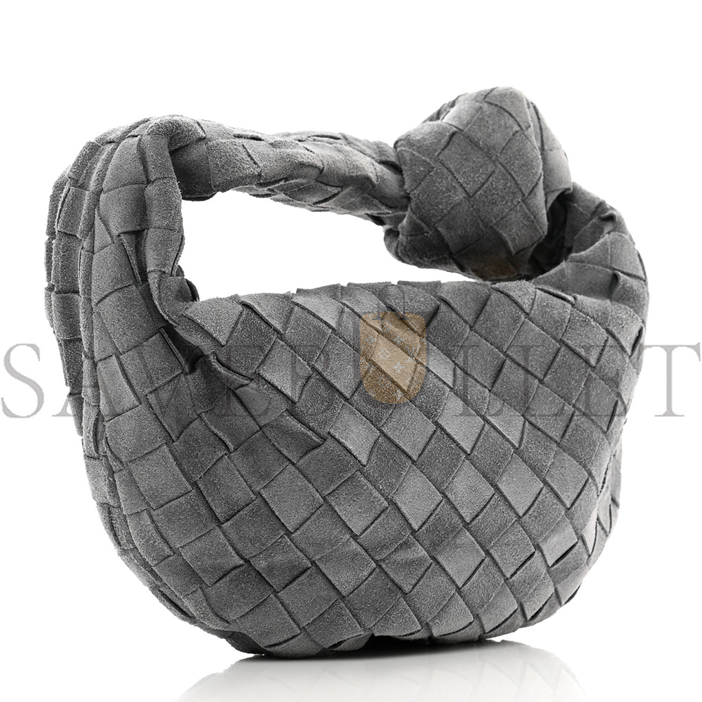 bo*te*ga Ve*ne*ta suede intrecciato mini jodie thunder (24*14*8cm)