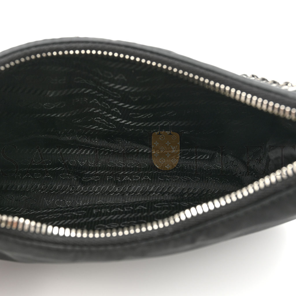 Pra*a nylon re-edition 2005 shoulder bag black (23*13*7cm)