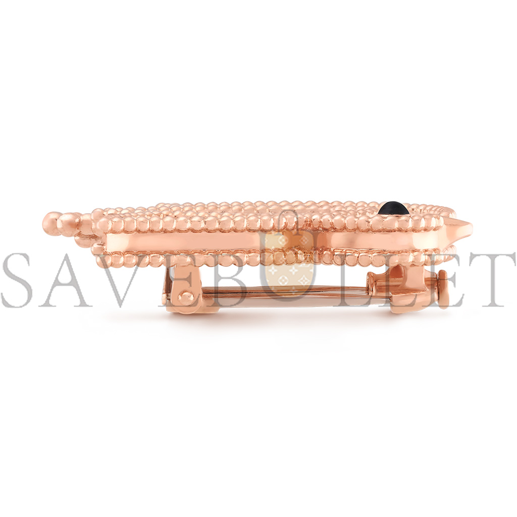 V*n Cl**f arpels lucky animals dove clip - rose gold, mother-of-pearl, onyx vcarp2ar00