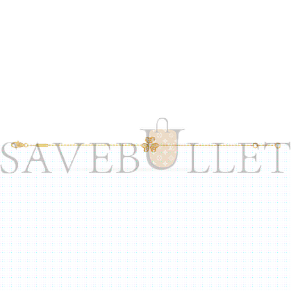 v*n cl*f arpels frivole bracelet, mini model - yellow gold, Di*m*nd  vcarp24100