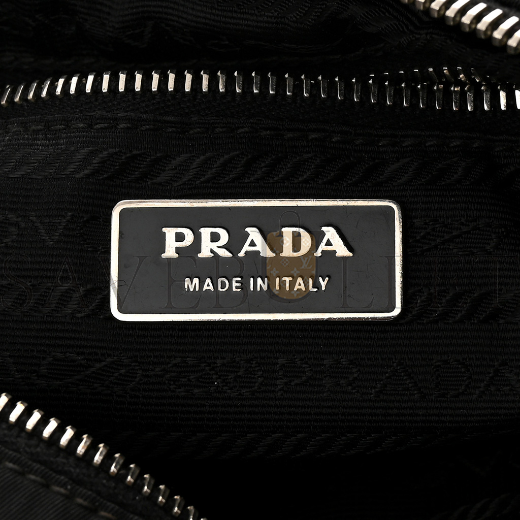 Pra*a tessuto nylon shoulder bag black (27*16*10cm)