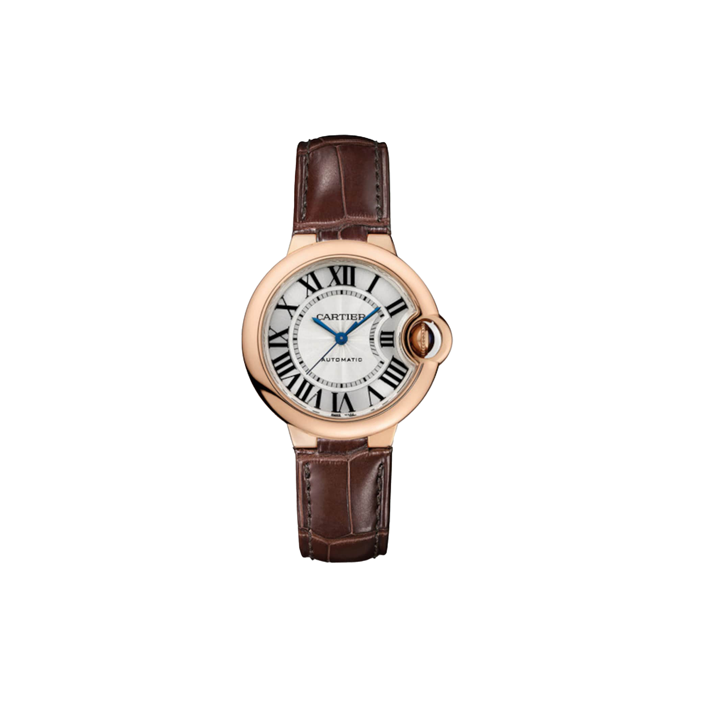 ca*t*er ballon bleu de ca*t*er watch 33mm, auT0matic movement, rose gold, leather w6920097