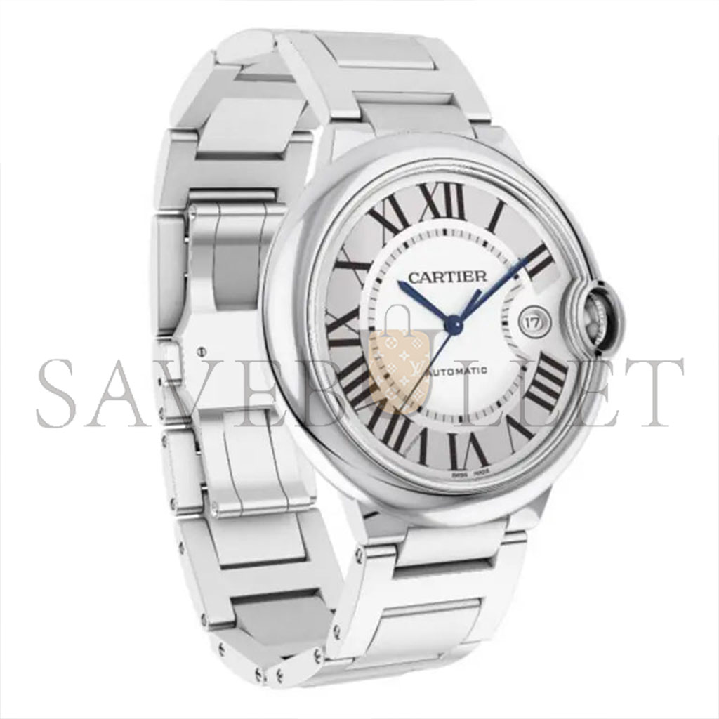 Ca*t*er ballon bleu de silver silver steel cassette men