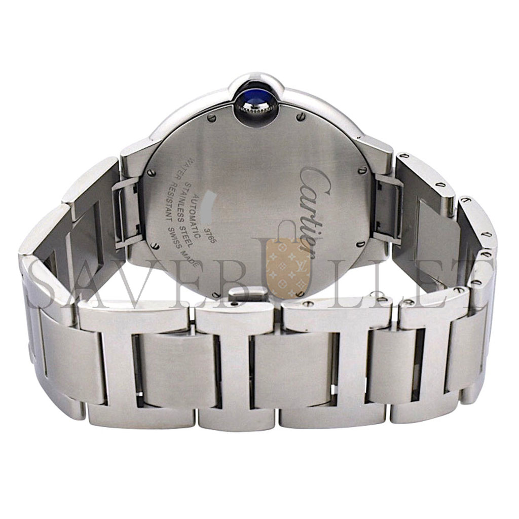 Ca*t*er ballon bleu de silver silver steel cassette men