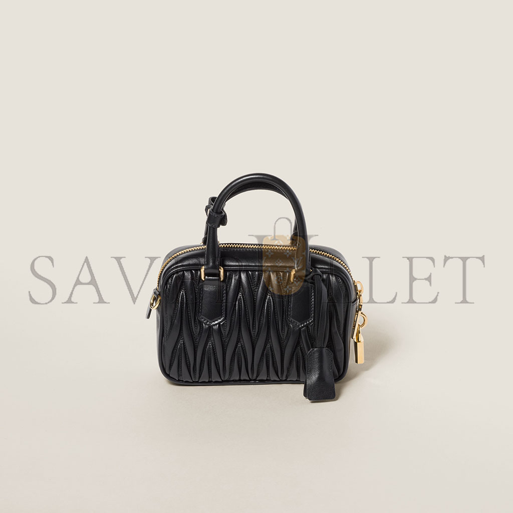 M1v M1v arcadie matelassÉ nappa leather bag 5bb123 (19*13*6cm)