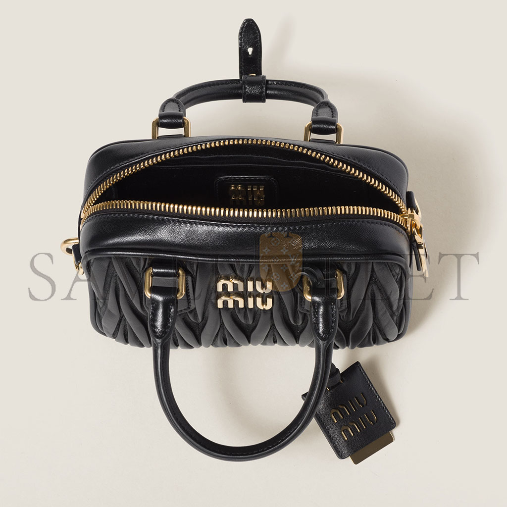 M1v M1v arcadie matelassÉ nappa leather bag 5bb123 (19*13*6cm)