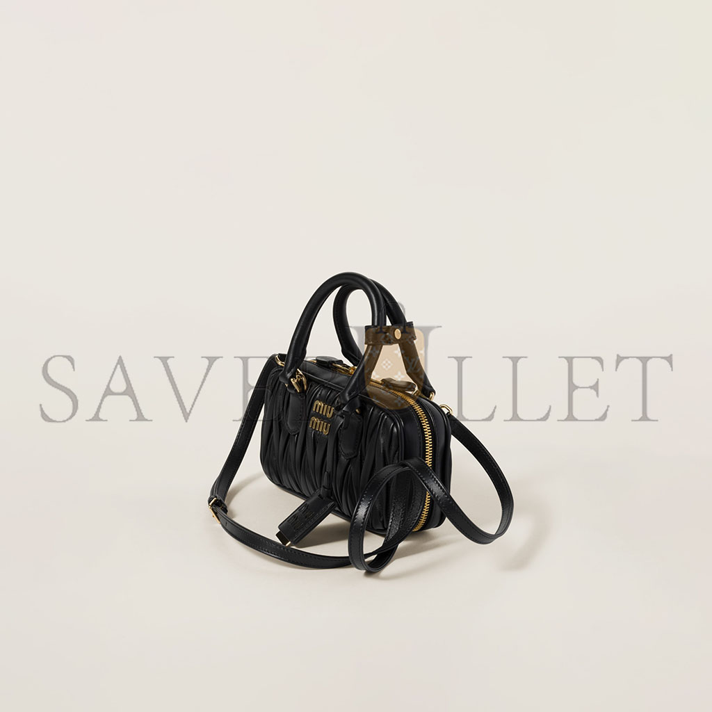M1v M1v arcadie matelassÉ nappa leather mini-bag 5bp088 (19*10*5cm)