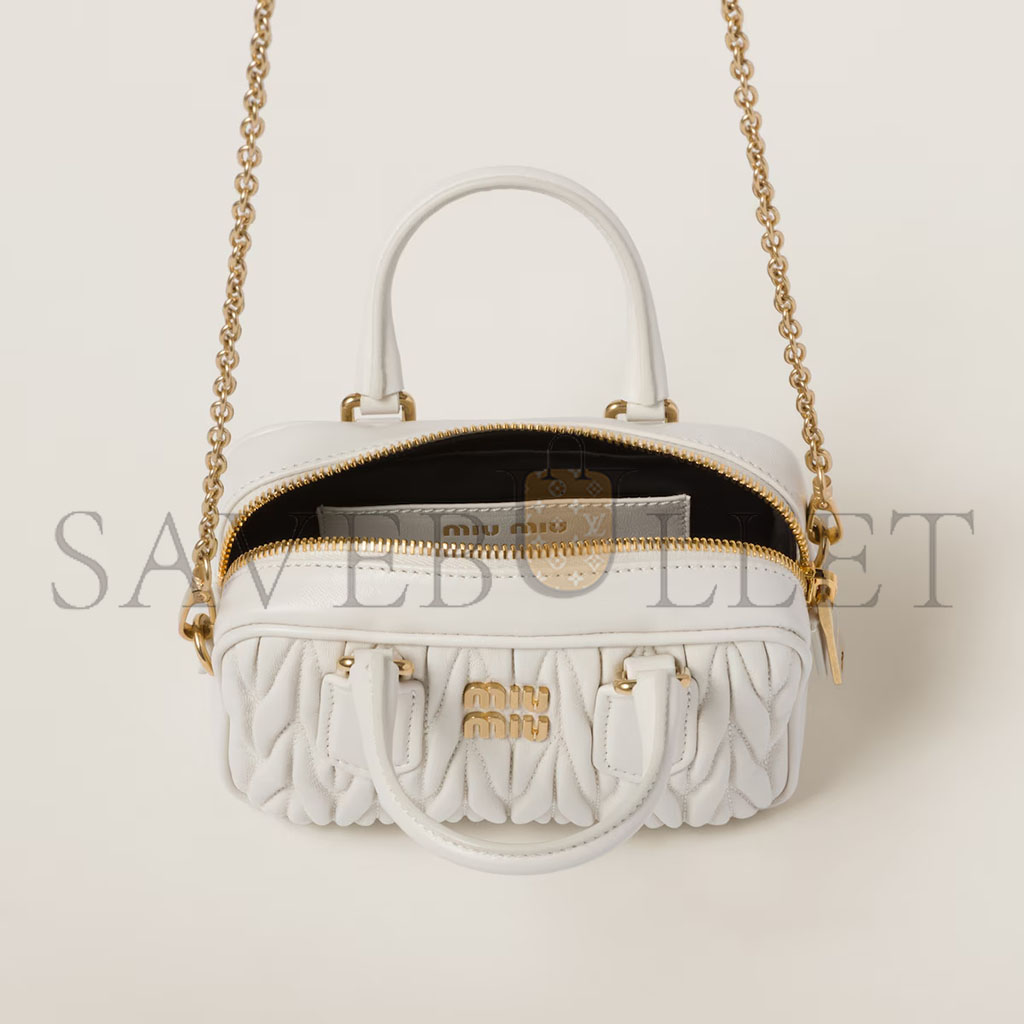 M1v M1v arcadie matelassÉ nappa leather mini-bag 5bp077 (15.3*10.3*4.5cm)