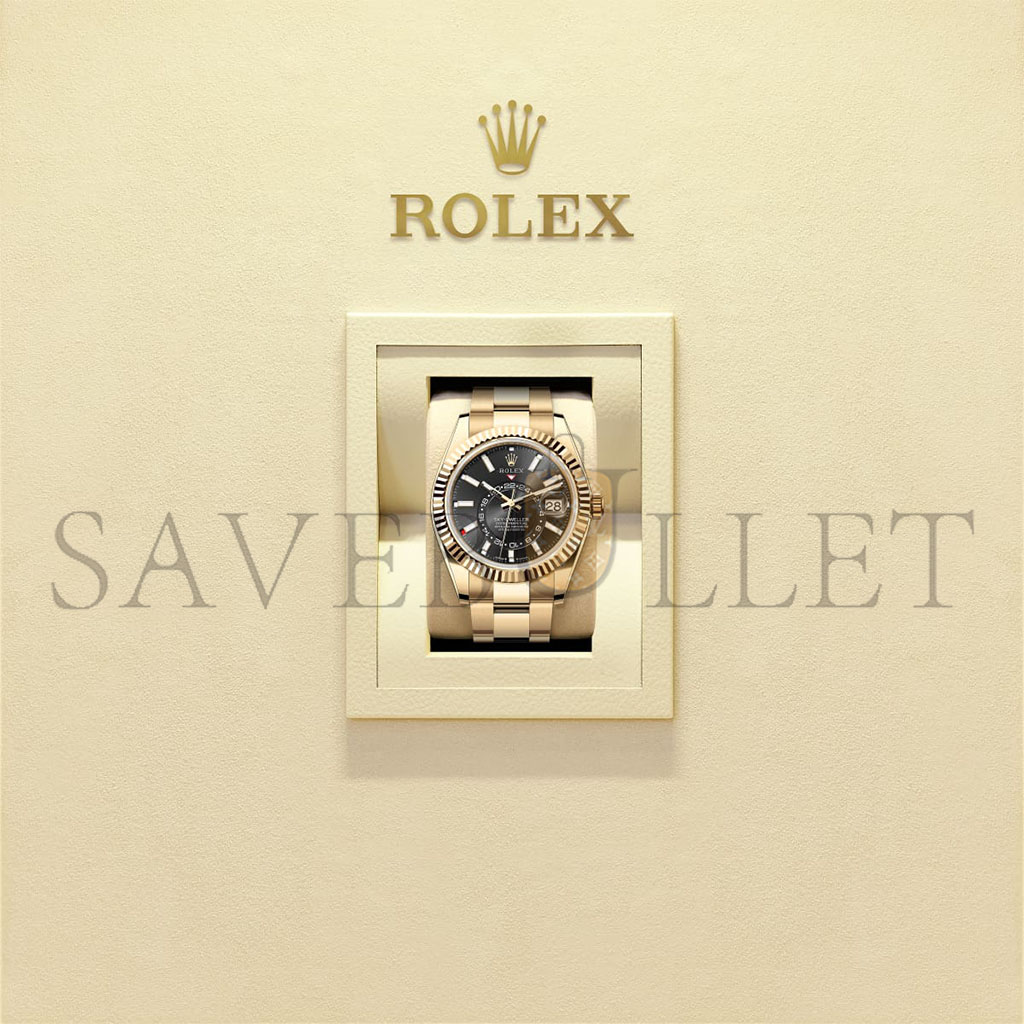 R*l*x sky-dweller oyster, 42 mm, yellow gold watch 336938