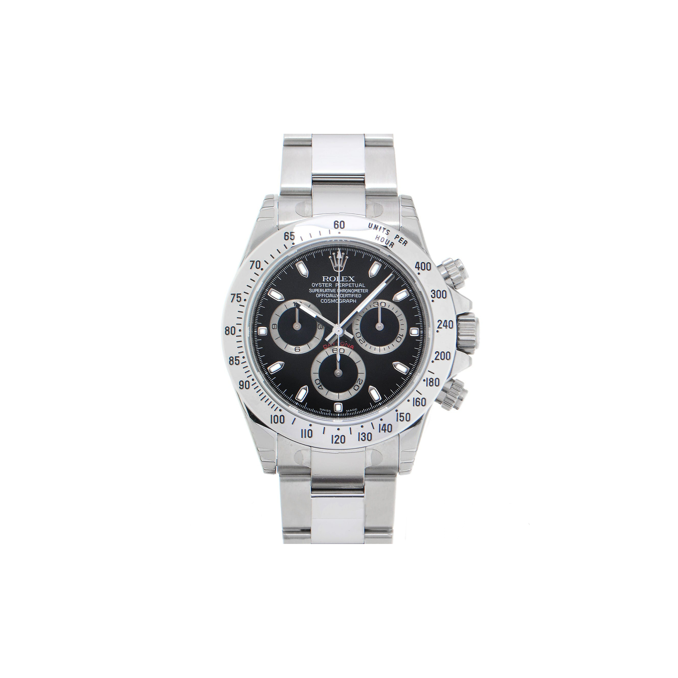 R*l*x daytona black dial 40mm watch 116520