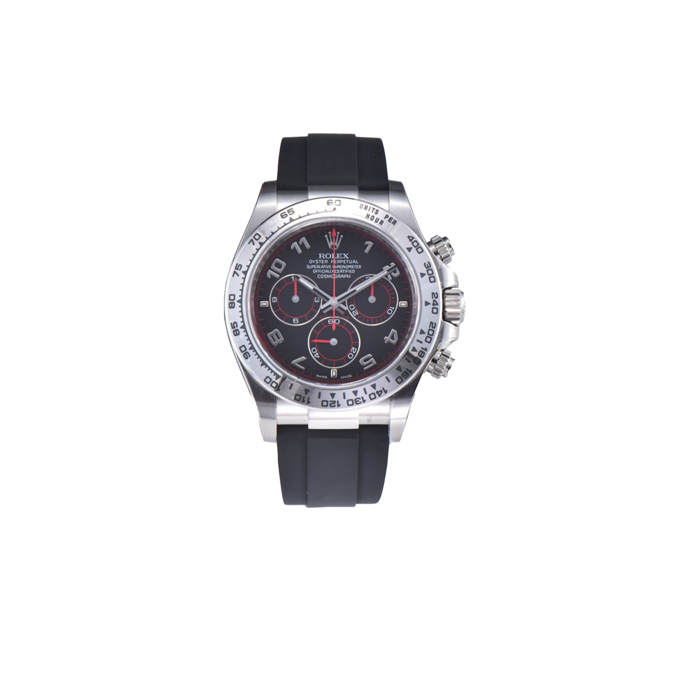 r*l*x daytona cosmograph 40mm 18k white gold auT0matic mechanical watch 116519-0104