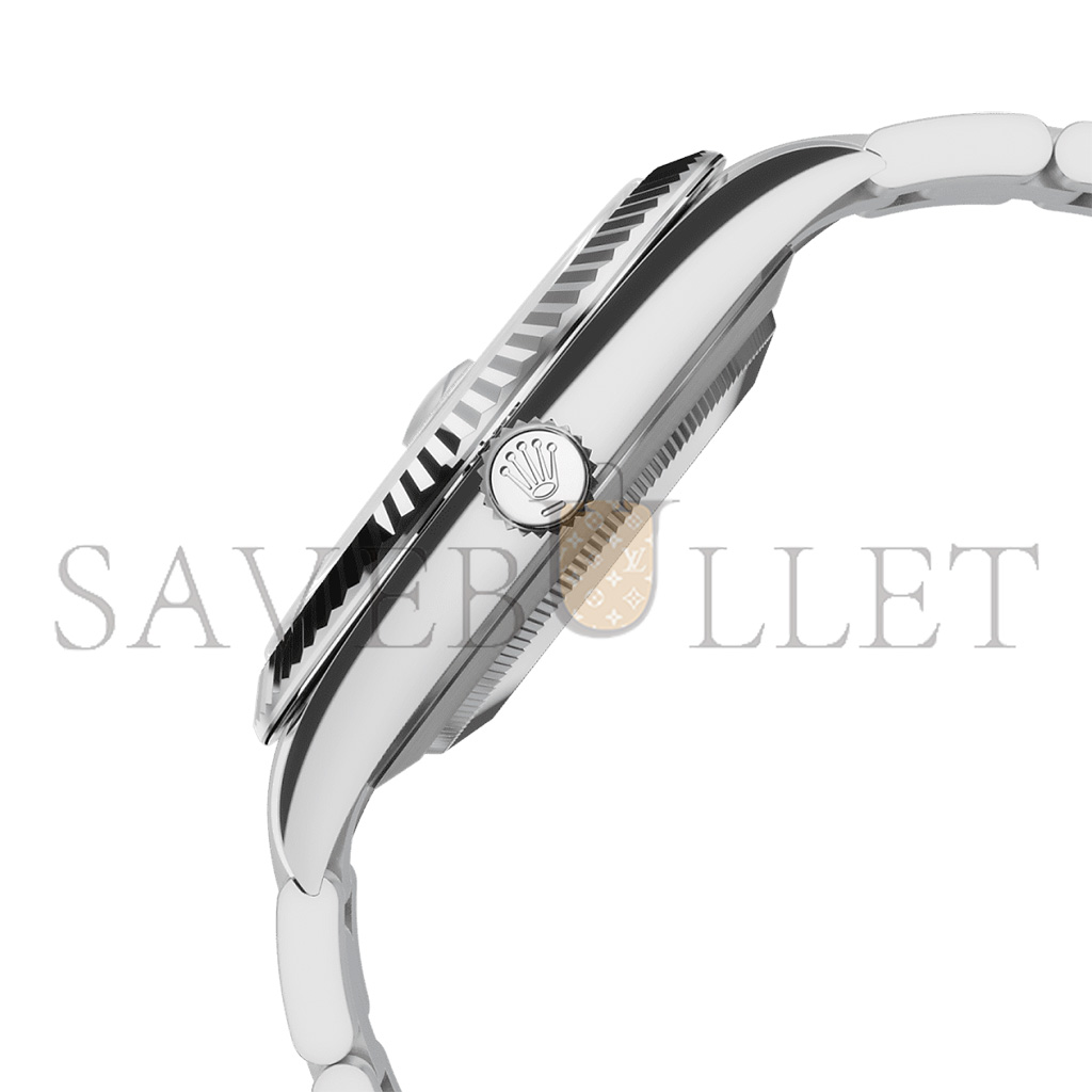 R*l*x datejust 41 oyster, 41 mm, oystersteel and white gold watch 126334-0003