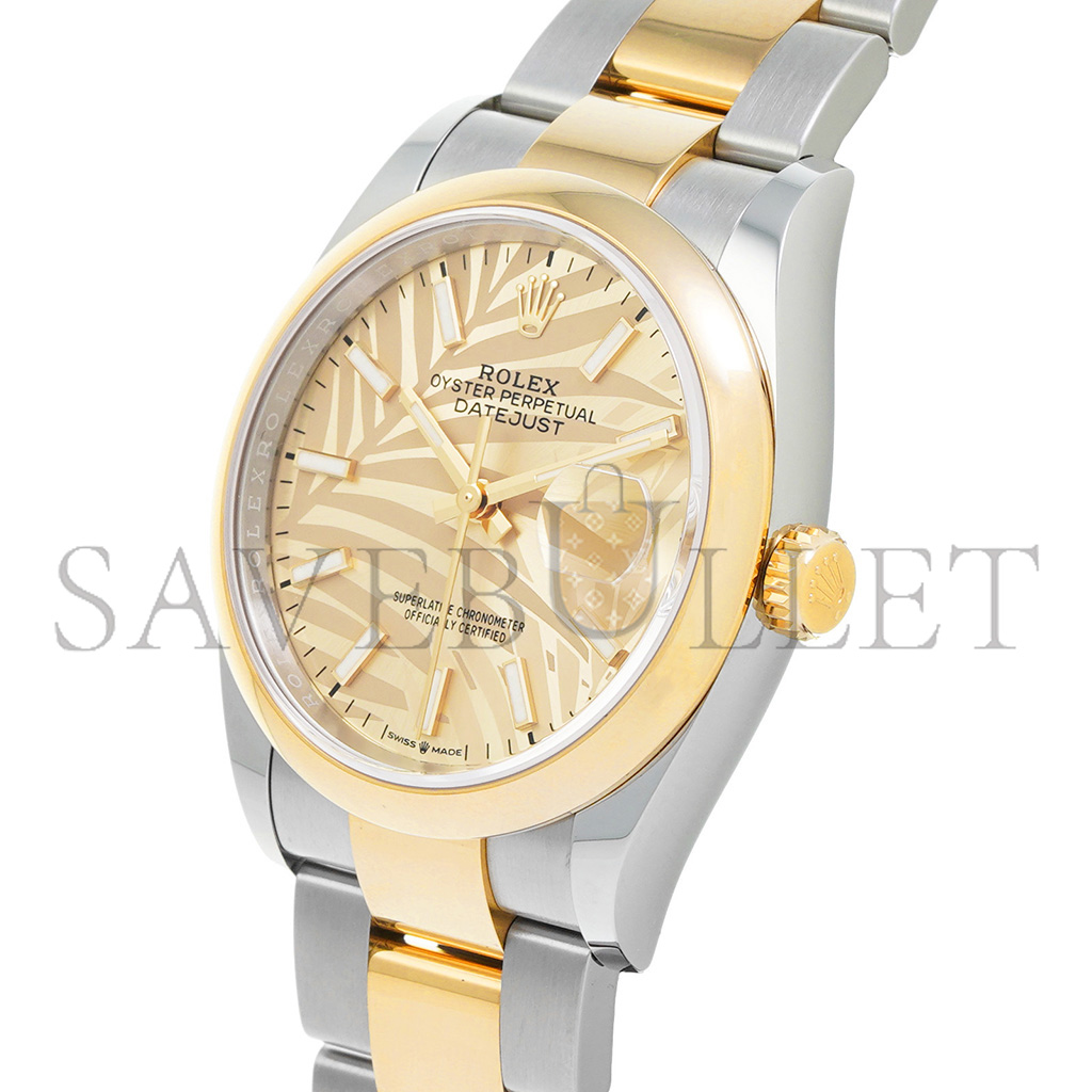 r*l*x datejust G01den palm pattern watch 126203