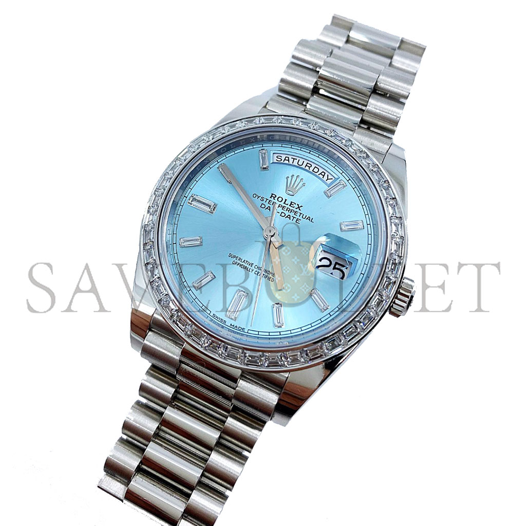 r*l*x day-date platin baugette Di*m*nds watch 228396tbr