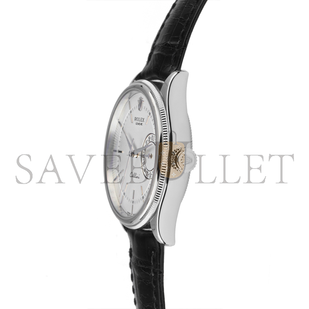 r*l*x cellini date auT0matik armband leder 39mm watch 50519