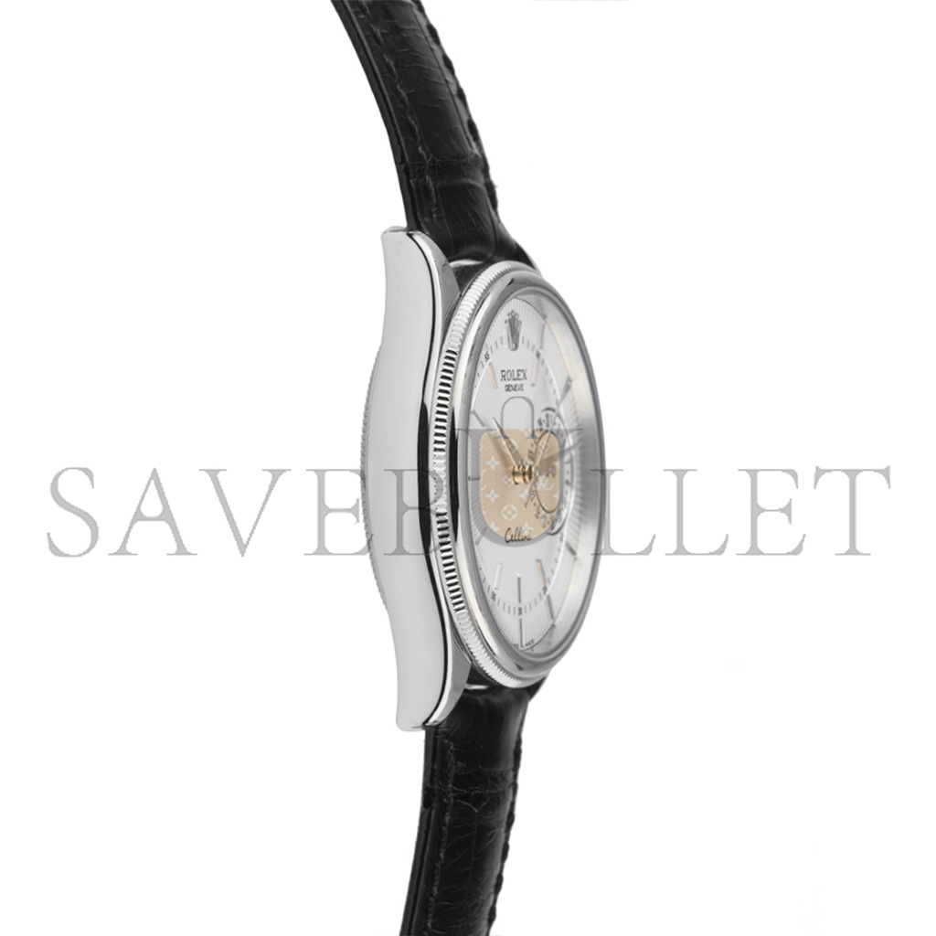 r*l*x cellini date auT0matik armband leder 39mm watch 50519