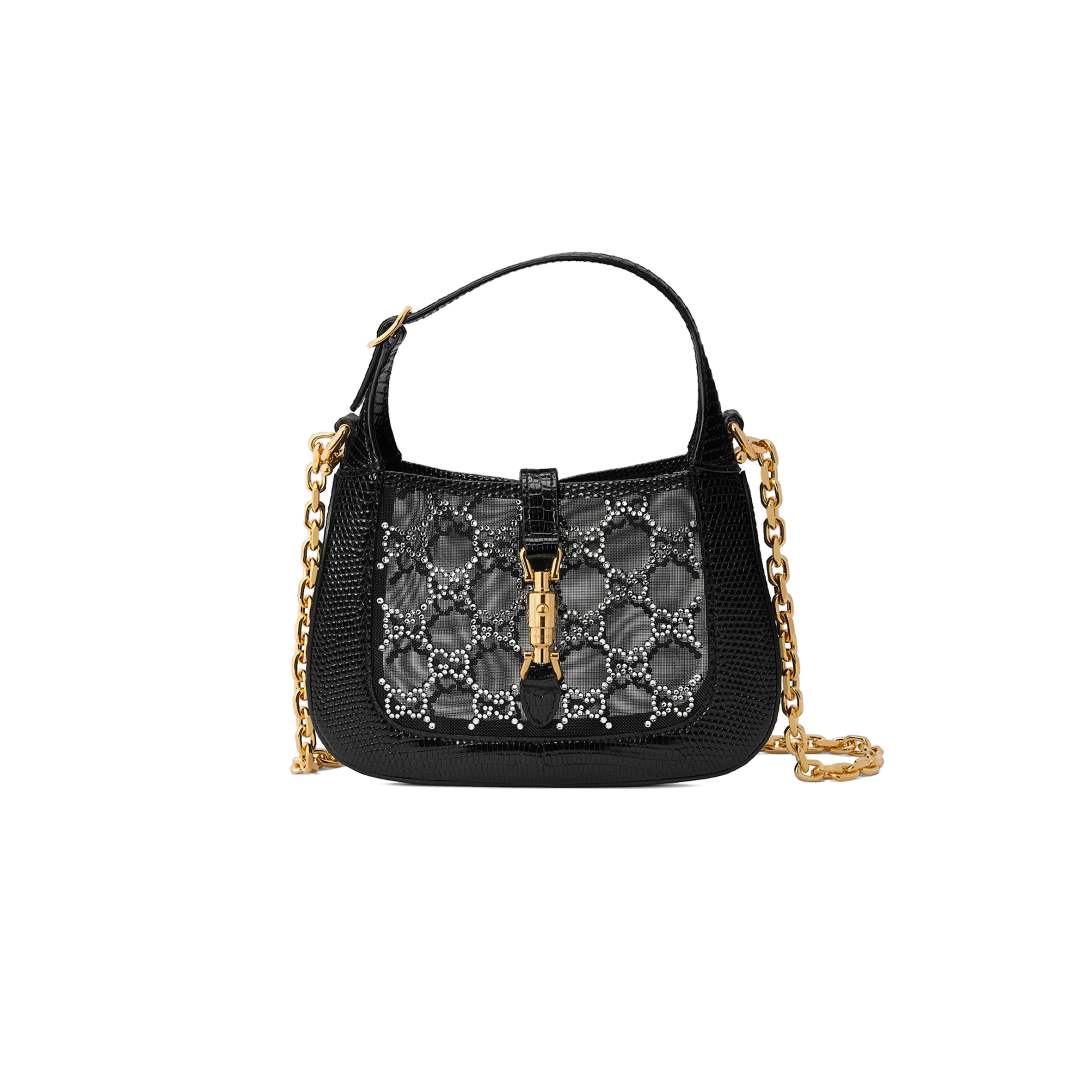 G*u*i jackie 1961 mini lizard shoulder bag 677027 (19*13*3cm)