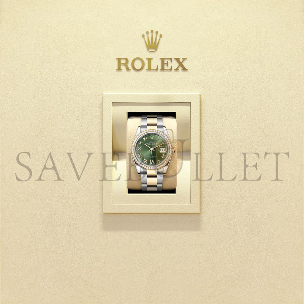r*l*x datejust 36 oyster, 36 mm, oystersteel, yellow gold and Di*m*nds watch 126283rbr-0012