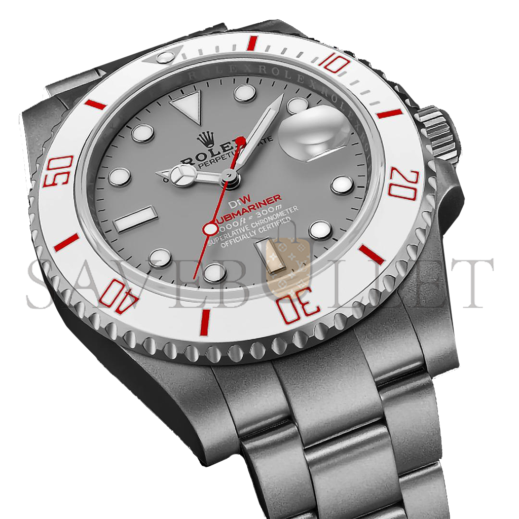 R*l*x submariner diw parakeet grey dial watch 116610ln