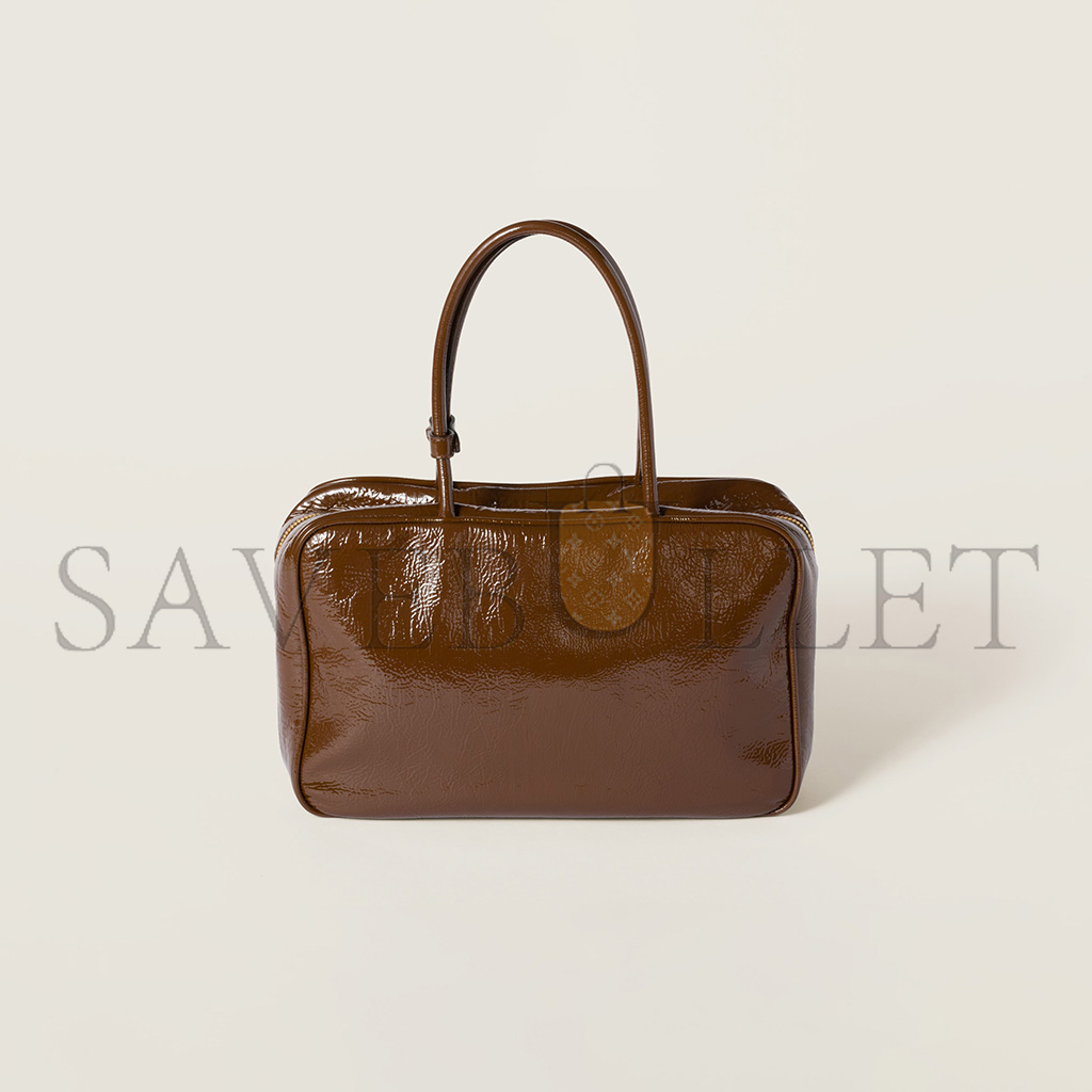 M1v M1v beau naplak patent leather bag 5bb117 (34*23*10cm)