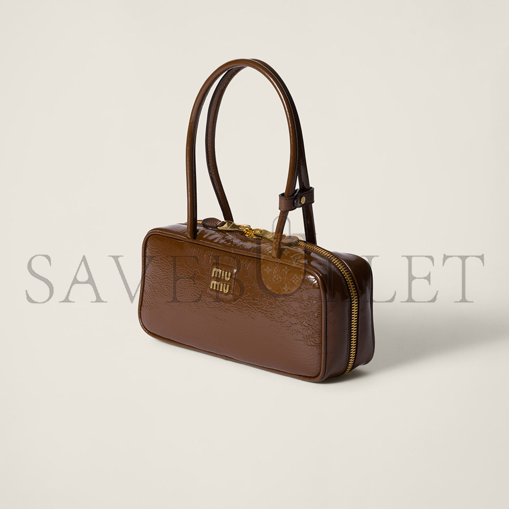 M1v M1v beau naplak patent leather bag 5bb173 (27*12*8cm)