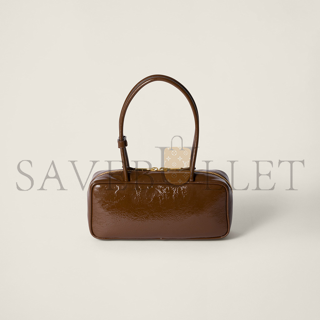M1v M1v beau naplak patent leather bag 5bb173 (27*12*8cm)