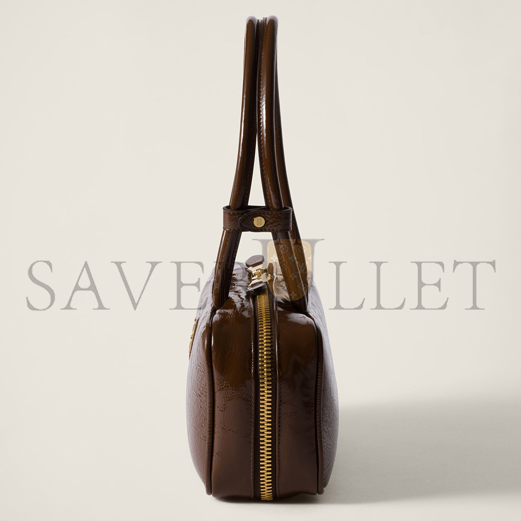 M1v M1v beau naplak patent leather bag 5bb173 (27*12*8cm)