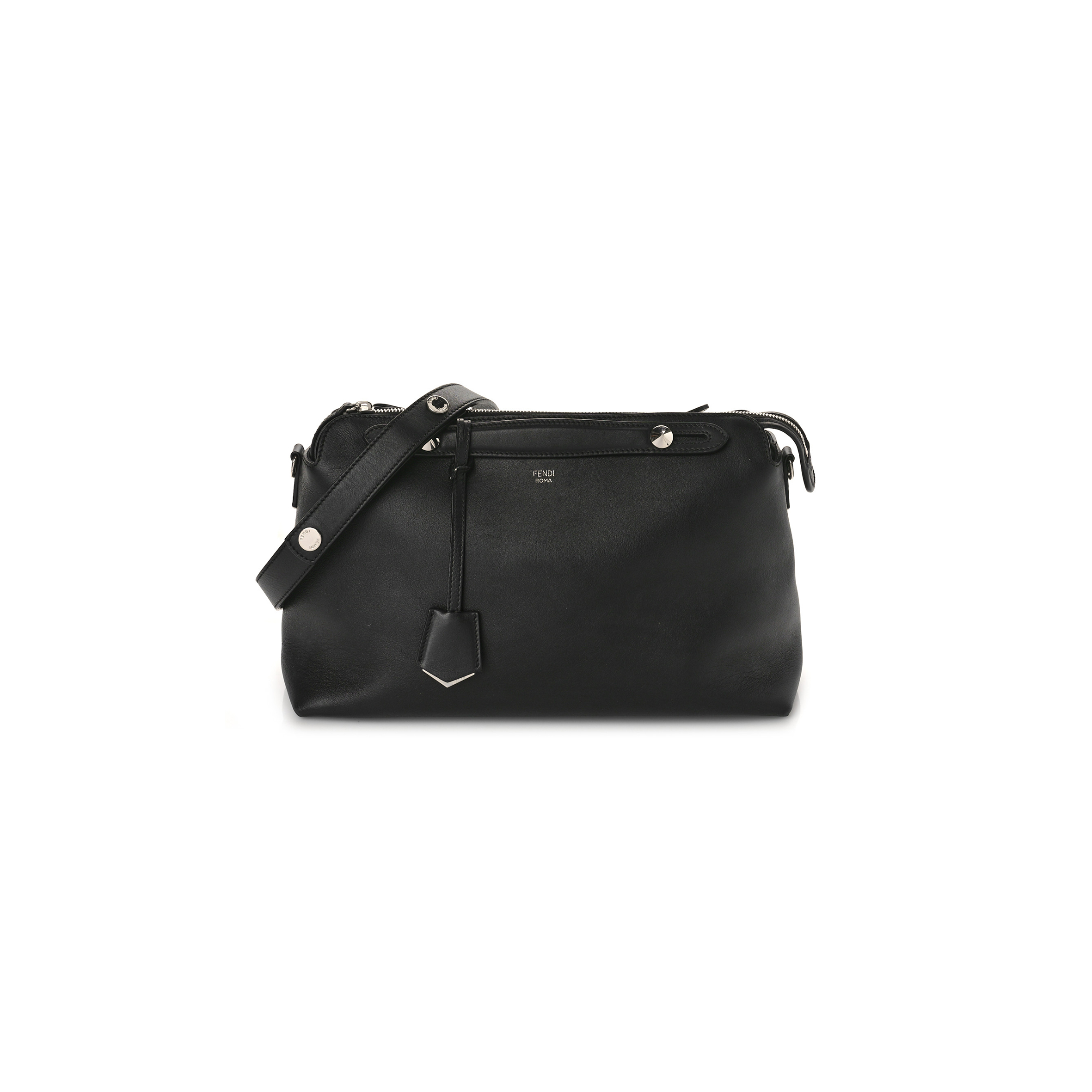 f**di vitello D01ce medium by the way boston bag black (28*18*13cm)