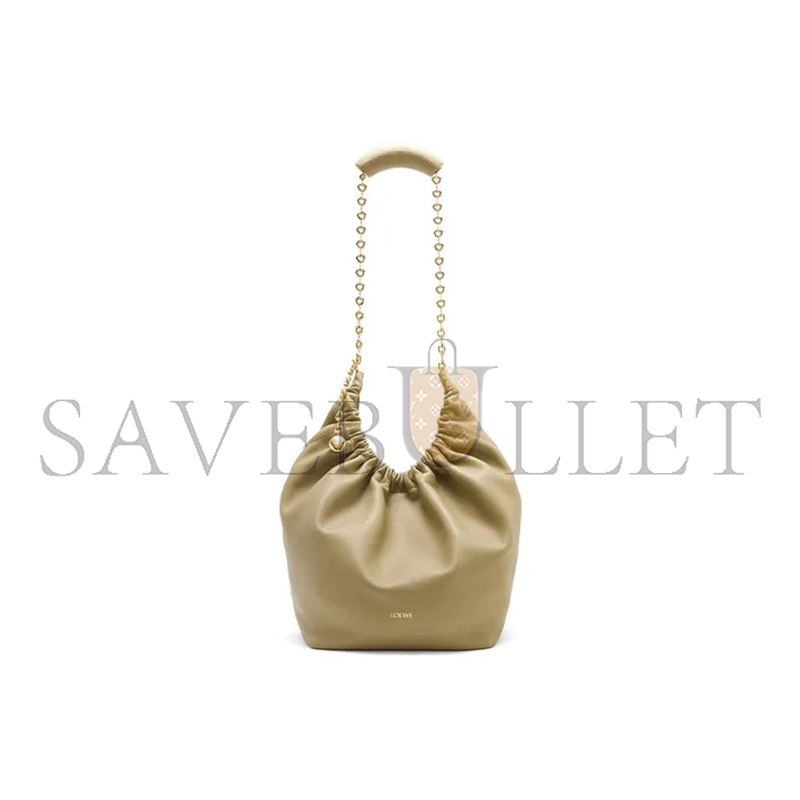 L0ew* medium soft nappa sheep leather squeeze bag a914q37x01-9584 (34*33*13.5cm)