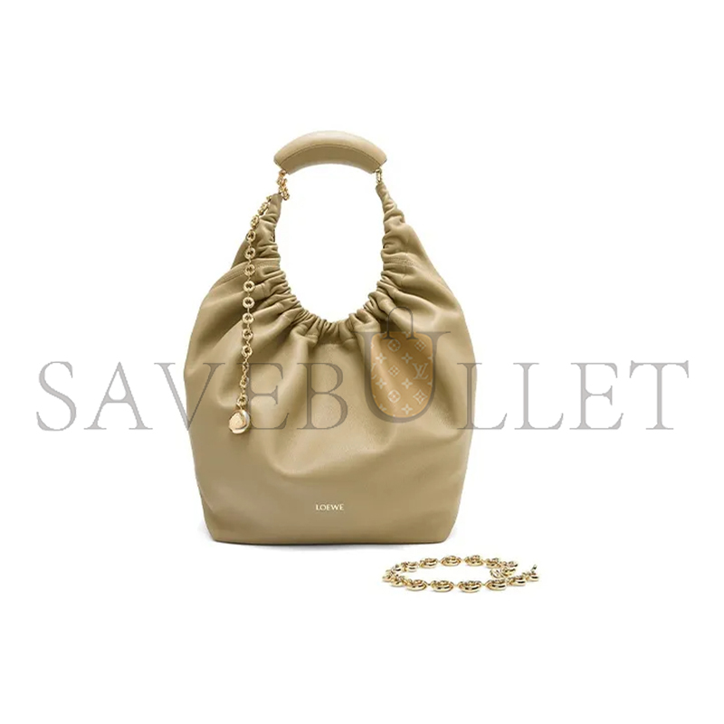 L0ew* medium soft nappa sheep leather squeeze bag a914q37x01-9584 (34*33*13.5cm)