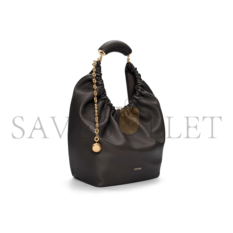 L0ew* medium soft nappa sheep leather squeeze bag a914q37x01-1100 (34*33*13.5cm)