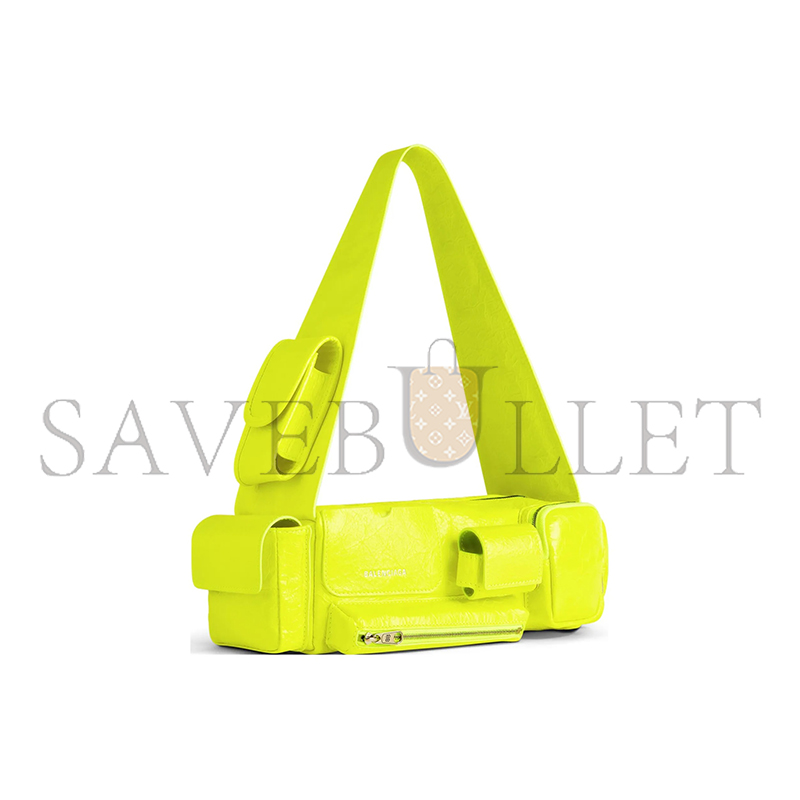 ba1en*iaga S*perbusy sling bag xs in fluorescent yellow 762516210ca7206 (32*12*10cm)