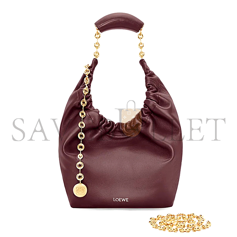 L0ew* small soft nappa sheep leather squeeze bag a914nchx01-03 (29*24*10.5cm)