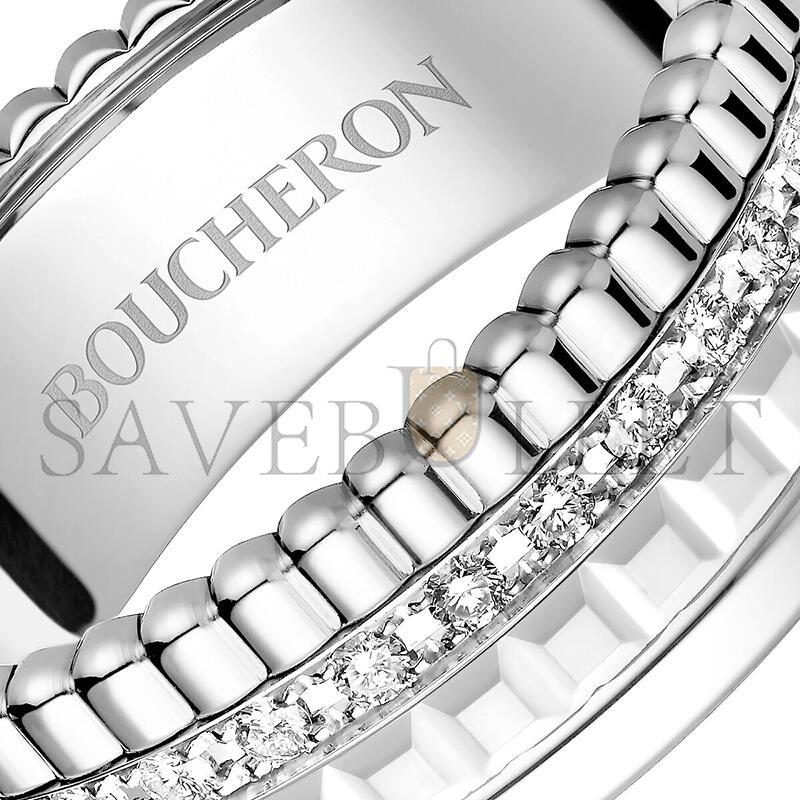 B0vcher0n quatre double white edition small ring jrg03277