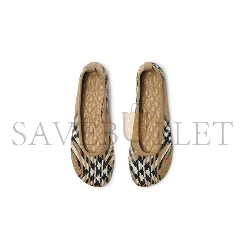 Bv*b*rry check knit baby ballet flats 80990571