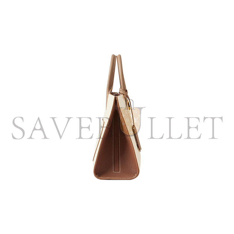 Bv*b*rry mini frances tote bag in grain leather 80725221 (27*20*11cm)