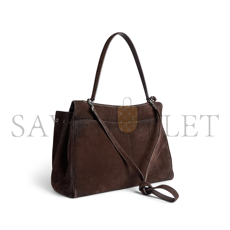 Ba1en*iaga rodeo handbag large in light espresso 7897442ab4g2308 (39.8*29.9*12.9cm)