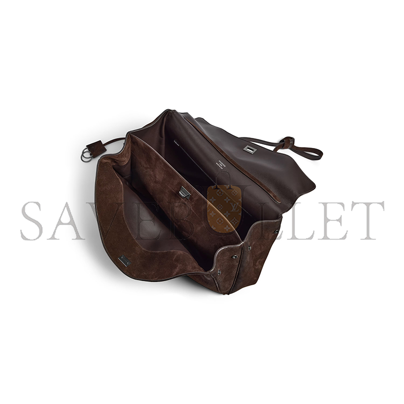 Ba1en*iaga rodeo handbag large in light espresso 7897442ab4g2308 (39.8*29.9*12.9cm)